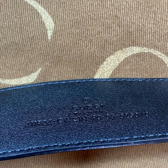 GUCCI GG INTERLOCK EMBOSSED BELT - Picture 4 of 8